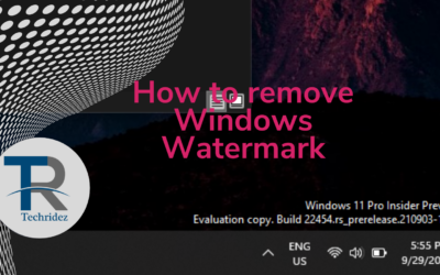 How to remove Windows Watermark